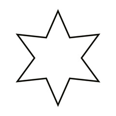 Star icon vector. Sparkles star illustration sign. Star symbol or logo.