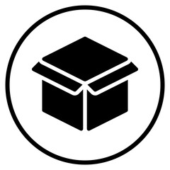 open box glyph icon