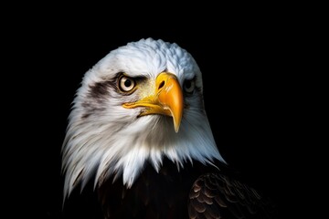 Eagle looking at the camera - sharp and focussed desktop background