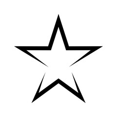Star icon vector. Sparkles star illustration sign. Star symbol or logo.