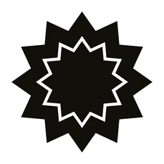 Star icon vector. Sparkles star illustration sign. Star symbol or logo.