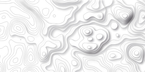 Abstract pattern with lines. Abstract Vector geographic contour map and topographic contours map background. Abstract white pattern topography vector background. Topographic line map background.