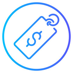 price tag gradient icon
