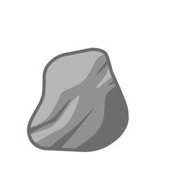 Stone illustration with outline, Stone vector element, Stone Vector
