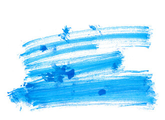 Watercolor hand drawn background. Blue and white background