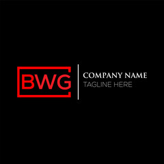 BWG letter logo design on black background. BWG creative initials letter logo concept. BWG letter design. BWG letter design on black background. BWG logo vector.
