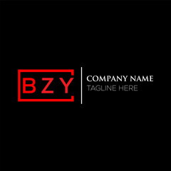 BZY letter logo design on black background. BZY creative initials letter logo concept. BZY letter design. BZY letter design on black background. BZY logo vector.
