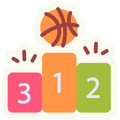 Obraz premium Winner Basketball Icon