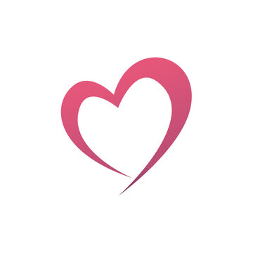 Heart Love Icon Vector Logo Template