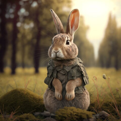 Easter Bunny Portrait generative ai