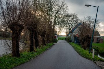 Dutch landscape river Gein