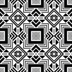 Ethnic abstract ikat art. Seamless pattern in tribal, folk embroidery, and Mexican style. Aztec geometric art ornament print.Design for carpet, textile, cover, wallpaper, fabric, wrapping, clothing,