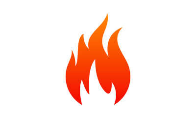 Fire Flame Logo design vector. Bonfire Silhouette Logotype icon