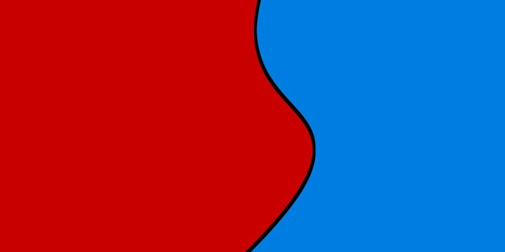 Blue and red colour background 