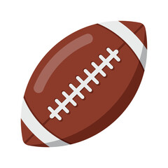 American football ball flat icon. Vector illustration. © brovkoserhii