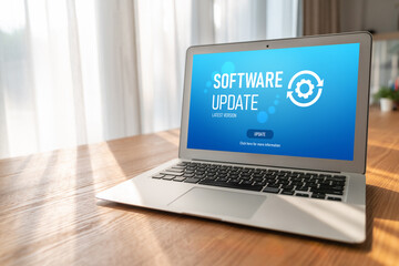 Software update on computer for modish version of device software upgrade