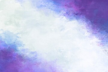 油絵の抽象背景テンプレート）中央にテキストスペースがある紫の斜めフレーム