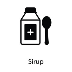 Syrup icon design stock illustration