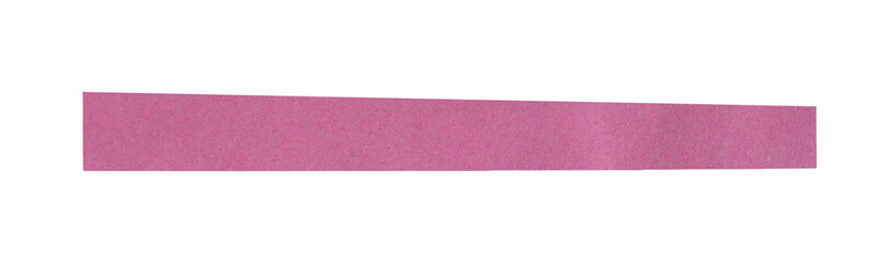Torn pink paper piece on a transparent background. Png paper.