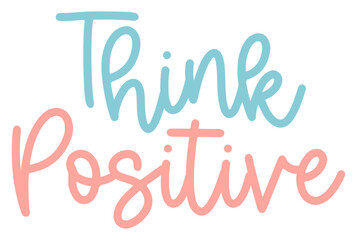 Positive Word Sticker Illustration