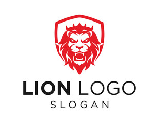 Logo design about Lion on a white background. made using the CorelDraw application.