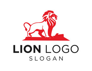 Logo design about Lion on a white background. made using the CorelDraw application.