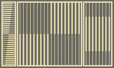 Geometric pattern abstract lines of different thickness. Laser cutting of a decorative panel. Template for cutting plywood, wood, paper, cardboard and metal.