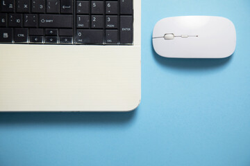 Computer keyboard and mouse. Internet. Technology. Business