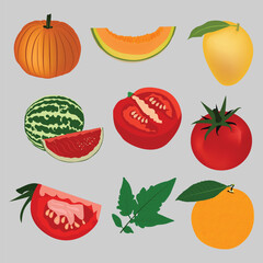 Beautiful fruit vector art 