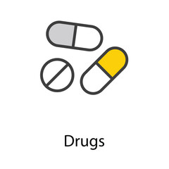 Drugs icon design stock illustration
