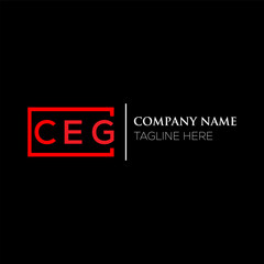 CEG letter logo design on black background. CEG creative initials letter logo concept. CEG letter design. CEG letter design on black background. CEG logo vector.
