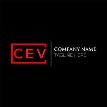 CEV letter logo design on black background. CEV creative initials letter logo concept. CEV letter design. CEV letter design on black background. CEV logo vector.
