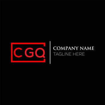 CGQ letter logo design on black background. CGQ creative initials letter logo concept. CGQ letter design. CGQ letter design on black background. CGQ logo vector.
