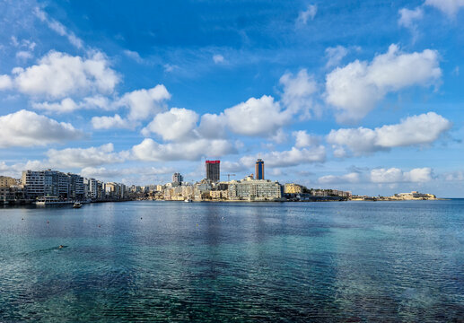 Saint Julian's Bay with San Giljan (Saint Julian's) and Spinola Bay in the background.