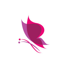 Fototapeta premium butterfly logo design vector