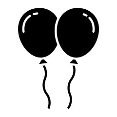 Balloon Glyph Icon
