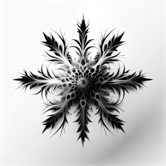 Fractal floral tattoo 