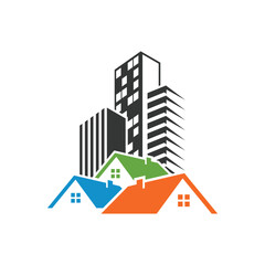 real estate logo design vector