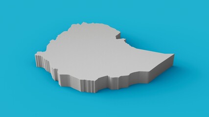 Ethiopia 3D map Geography Cartography and topology