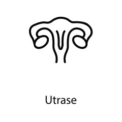 Obraz premium Uterus icon design stock illustration