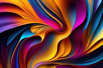 Colorful background with abstract organic textures. Ai generative 