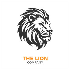 Lion head logo Vector Illustration
