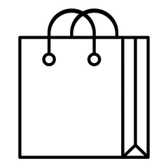 Shopping Bag Outline Icon