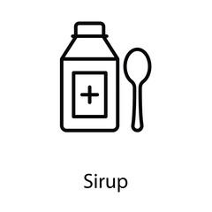 Syrup icon design stock illustration