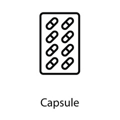 Capsule icon design stock illustration
