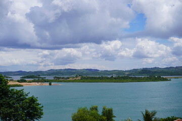 clouds over the river