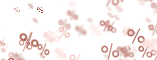 percent shopping digital in hand 3d.