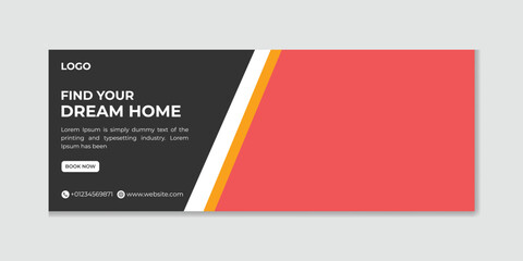 Real Estate Facebook Cover Template