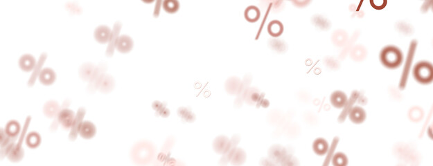 percent shopping digital in hand 3d.