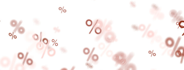 percent shopping digital in hand 3d.